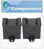 2-Pack W10662129 Refrigerator and Freezer Compressor Run Capacitor Replacement for Maytag MFI2569VEM2 Refrigerator - Compatible with 2169373 WPW10662129 Run Capacitor - UpStart Components Brand